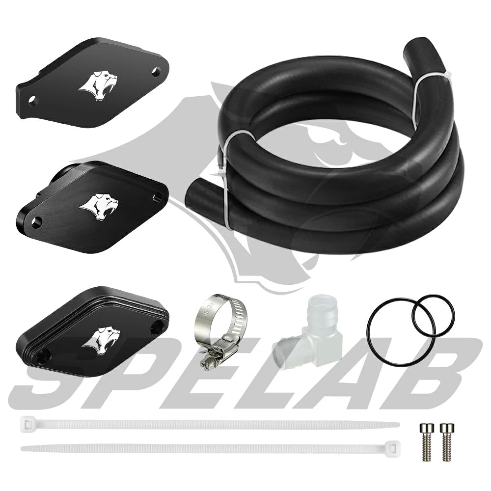 SPELAB 20112016 6.6L Duramax LML PCV ReRoute Engine Ventilation Kit