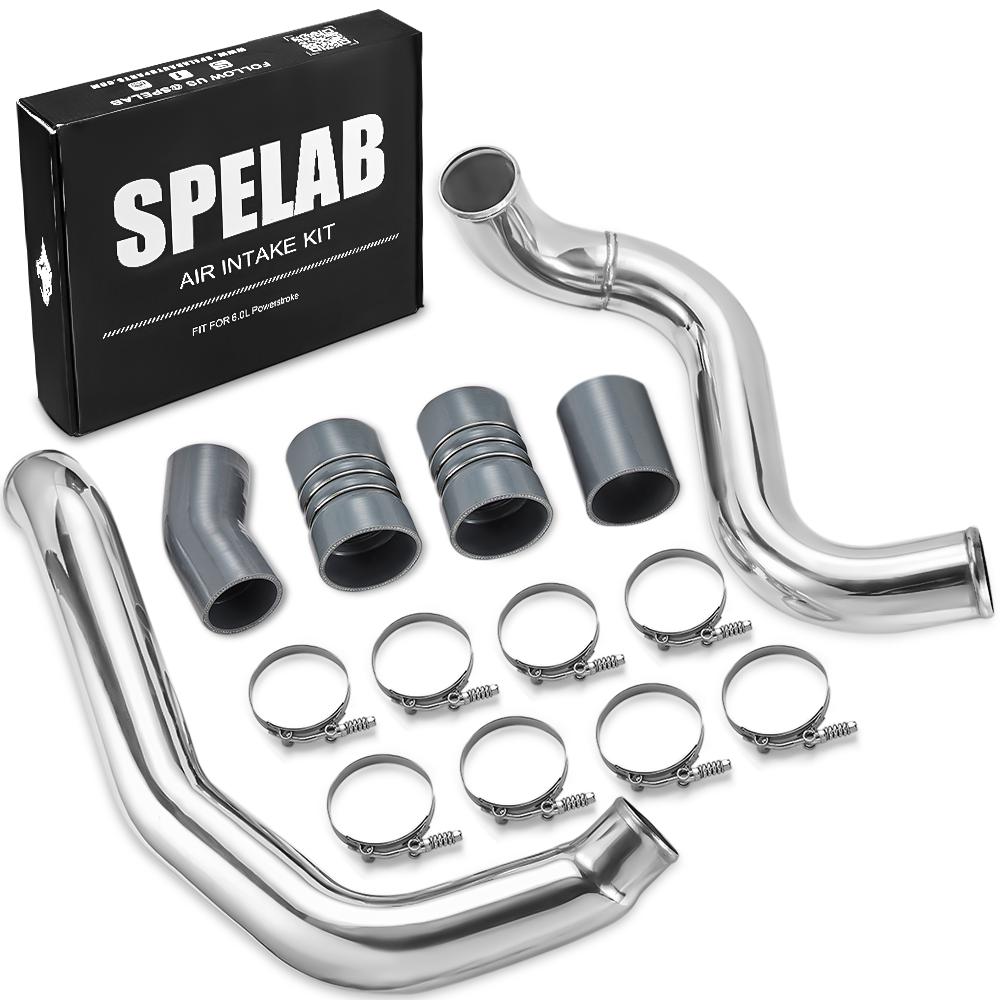 SPELAB Intercooler Pipe Kit For 2003-2007 6.0 Powerstroke Diesel Ford F250 F350 F450 F550