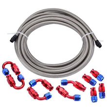 Load image into Gallery viewer, SPELAB 16Ft PTFE E85 Fuel Line Kit Silver Red AN10-SPELAB