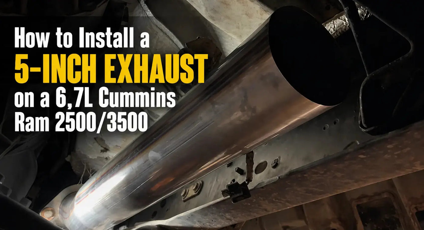 How to install a 5-inch exhaust on a 6.7L Cummins Ram 2500 or 3500