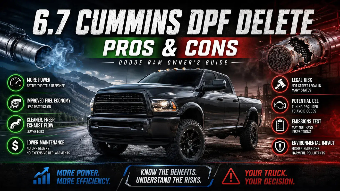 6.7 Cummins DPF delete pros and cons guide for Dodge Ram diesel trucks