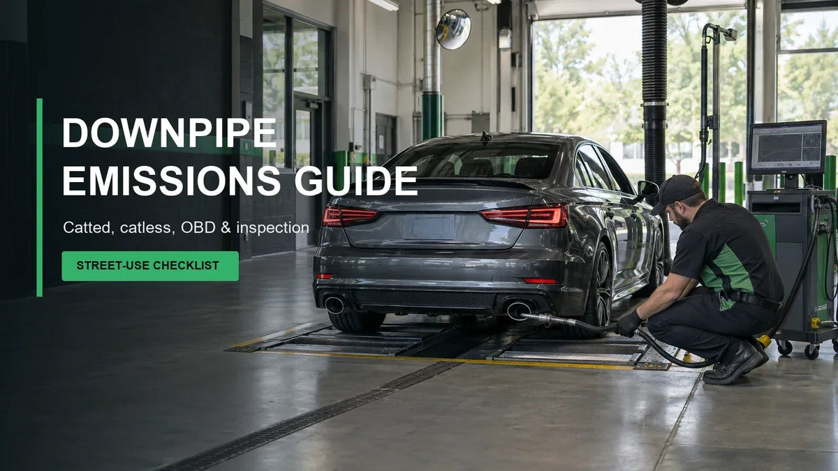 Will a Downpipe Pass Emissions? Catted, Catless, OBD, and State Inspection Guide 
