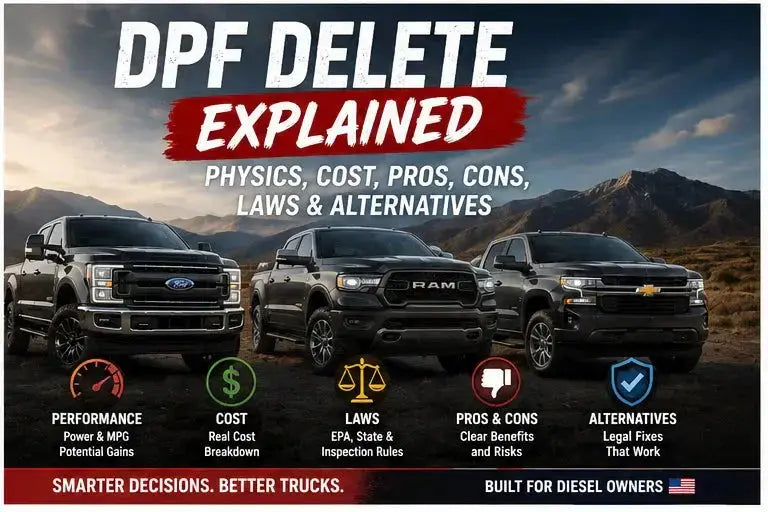 DPF delete cost pros cons laws and alternatives for diesel trucks
