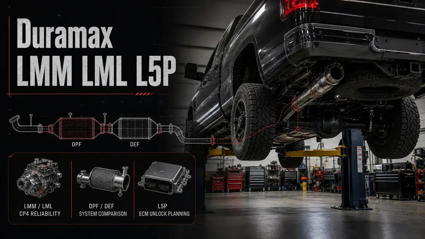 Duramax LMM LML L5P comparison guide for DPF DEF CP4 and ECM unlock