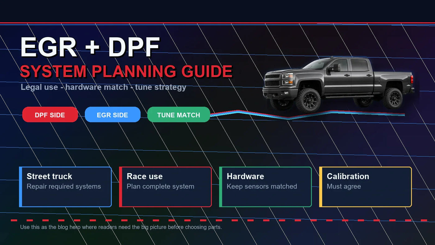 EGR and DPF system planning guide for diesel truck legal use hardware match and tuning strategy