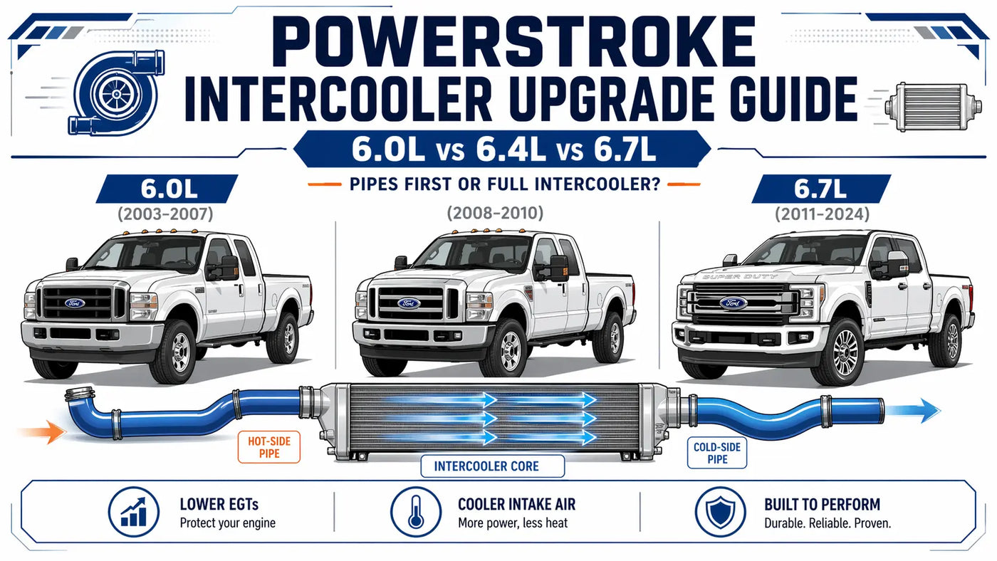 Powerstroke Intercooler Upgrade Guide: 6.0L vs 6.4L vs 6.7L 