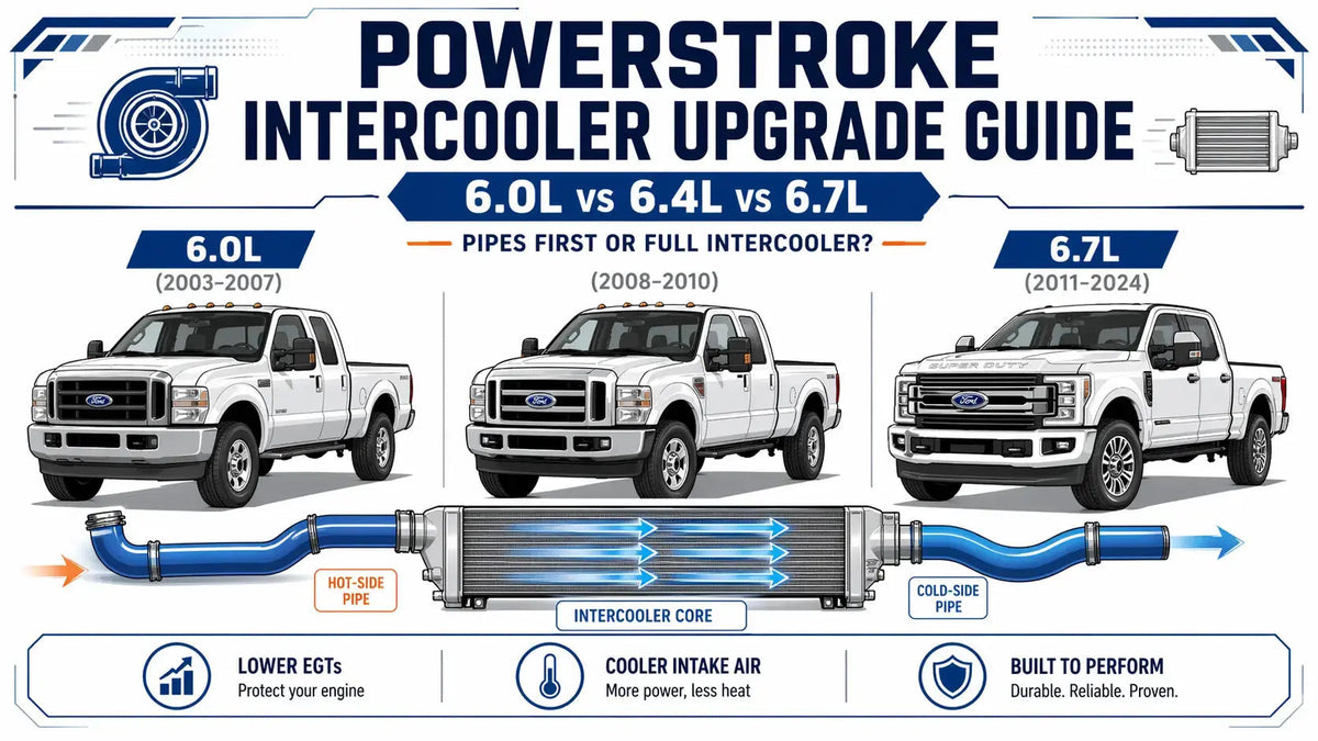 Powerstroke Intercooler Upgrade Guide: 6.0L vs 6.4L vs 6.7L 