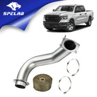 3.5'' Downpipe Exhaust For 2017-2024 L5P 6.6L Duramax Diesel Black| SPELAB
