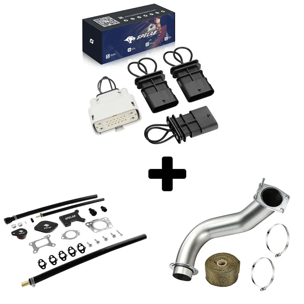 CAN BUS plug kit with white connector bundled with EGR delete and DPF delete kit
