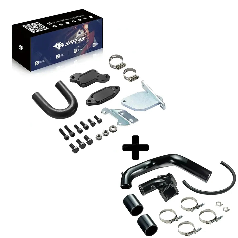 2007.5-2010 6.6L Duramax LMM EGR Delete Kit High Flow Intake Elbow Pipe Tube | SPELAB-16