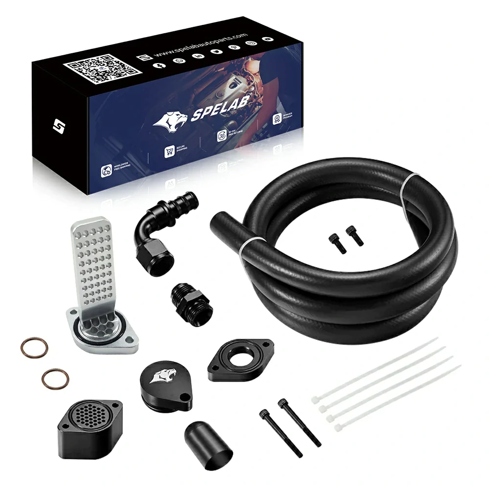 SPELAB 3.5" Cold Side Intercooler Pipe Kit For 2011-2019 6.7 Powerstroke Diesel Ford F250 F350 F450