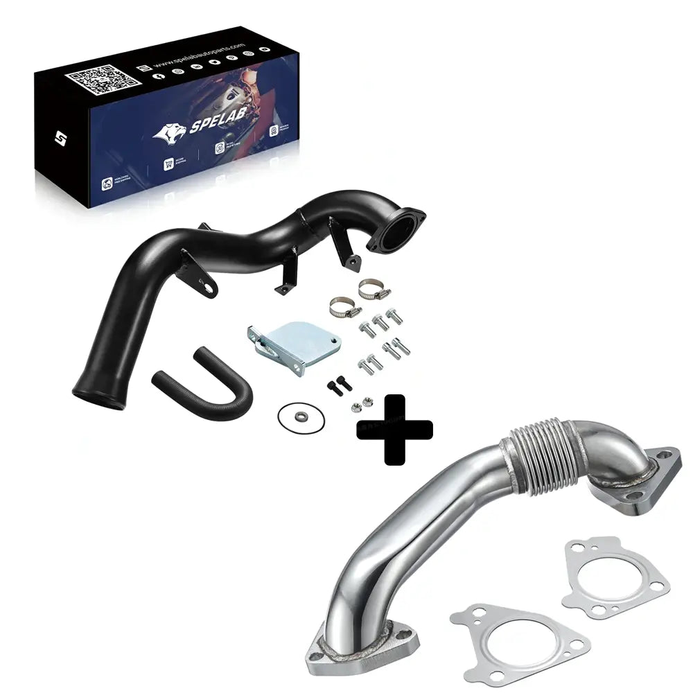 2007.5-2010 6.6L Duramax LMM EGR Delete Kit High Flow Intake Elbow Pipe Tube | SPELAB-3