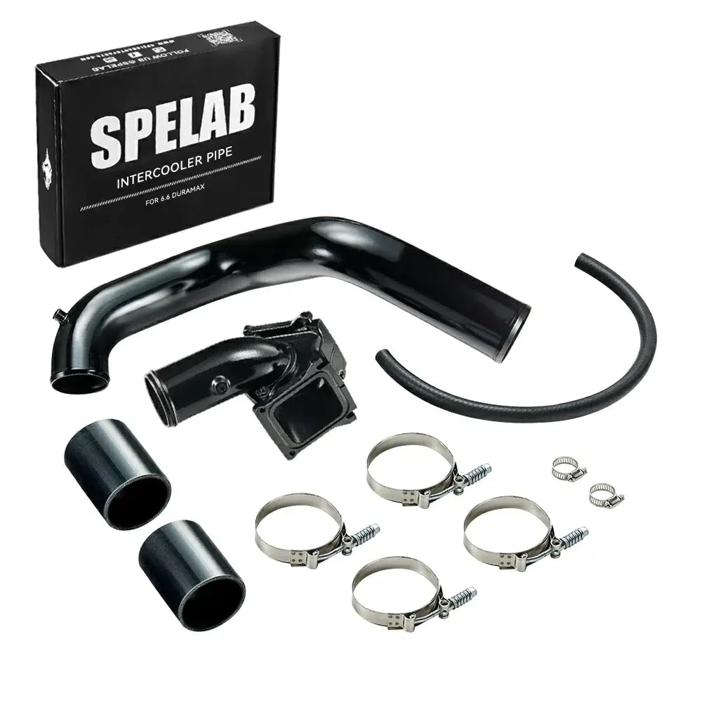2007.5-2010 6.6L Duramax LMM EGR Delete Kit High Flow Intake Elbow Pipe Tube | SPELAB-14