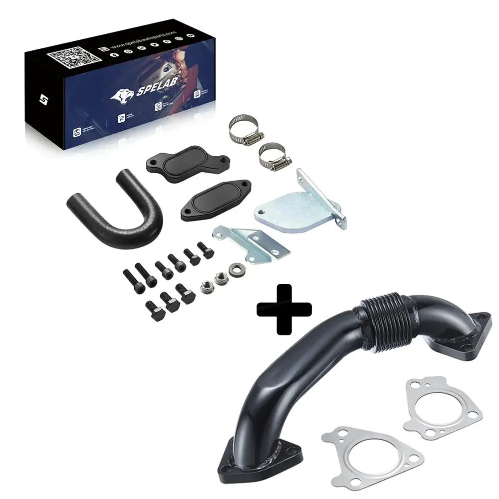 2007.5-2010 6.6L Duramax LMM EGR Delete Kit High Flow Intake Elbow Pipe Tube | SPELAB-19