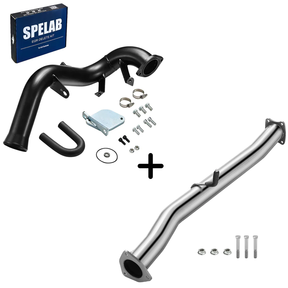 2007.5-2010 6.6L Duramax LMM EGR Delete Kit High Flow Intake Elbow Pipe Tube | SPELAB-24