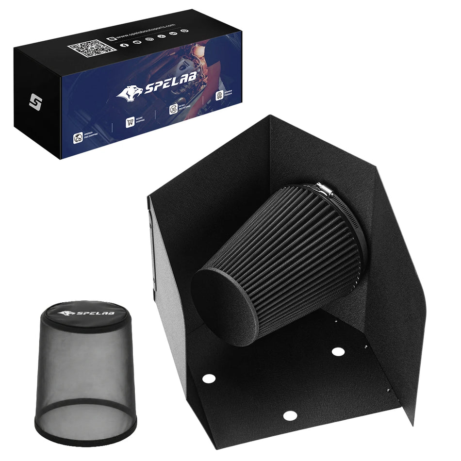 Cold Air Intake Filter & Heat Shield Kit for 1994-2002 Dodge Ram 2500/3500 5.9L Diesel | SPELAB