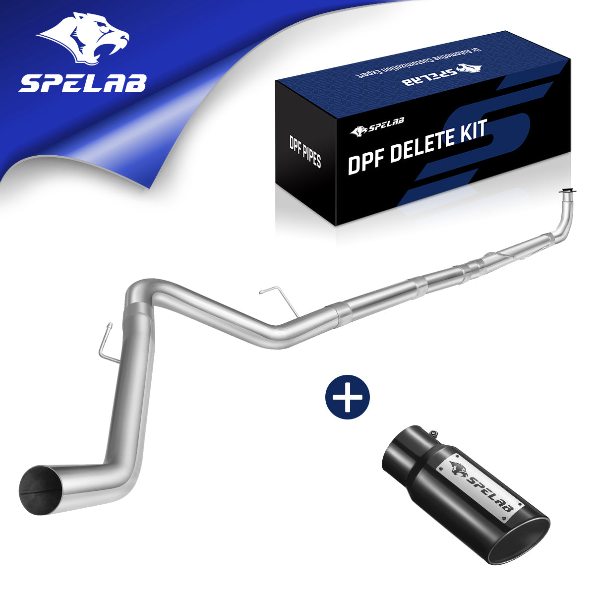 4''/5'' 2013-2018 6.7 Cummins DPF Delete Race Pipe Dodge Ram 2500/3500 | SPELAB-12