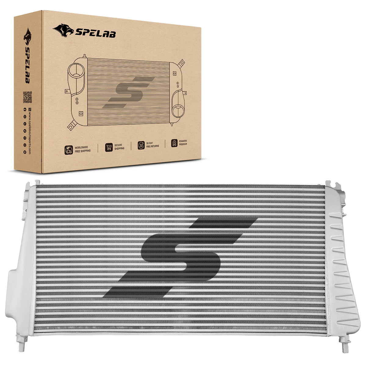 Upgrade All-Aluminum Tube-Fin Intercooler for 2006–2010 LMM Chevrolet/GMC Sierra 2500HD 3500HD 6.6L Duramax   | SPELAB