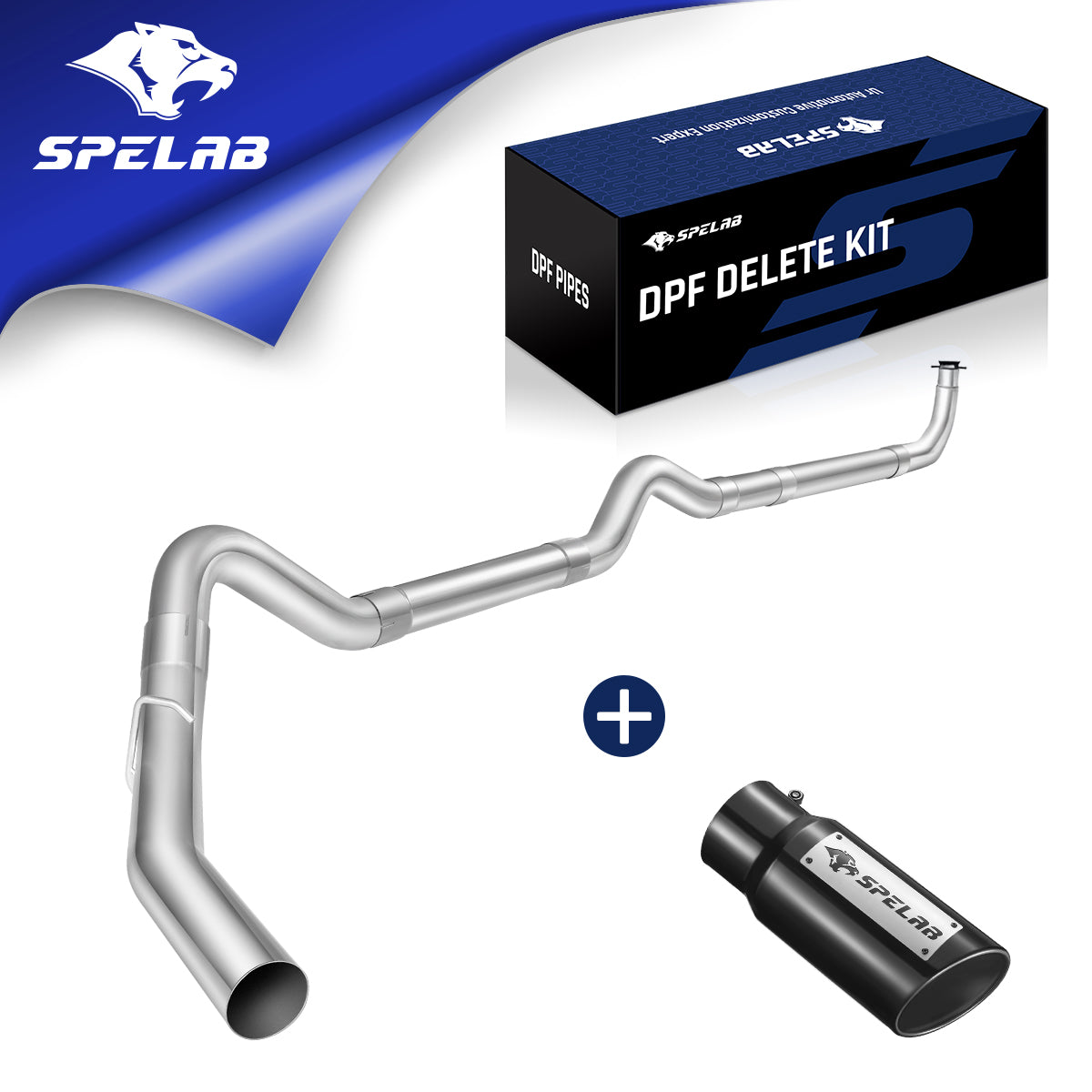 4'/5' Downpipe-Back 2001-2007 LBZ LLY LB7 6.6 Duramax DPF Delete Race Pipe | SPELAB-7