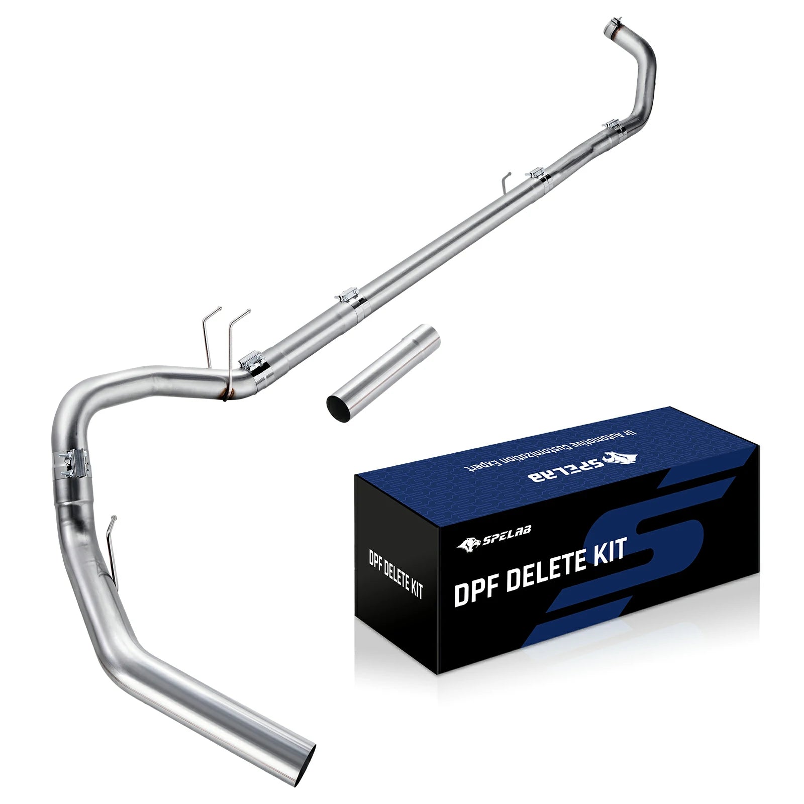 4‘’/5‘’ DPF Delete Race Pipe Exhaust for 2011-2024 Ford 6.7 Powerstroke F250 F350 F450