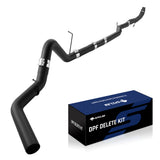 Black 4.0" Downpipe-Back Exhaust for 2011-2015 LML 6.6 Duramax DPF Delete Kit | SPELAB