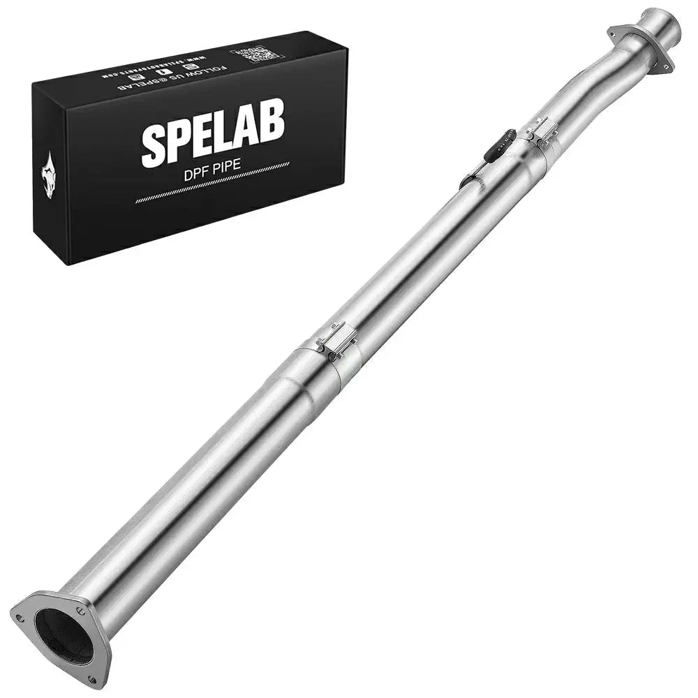 4" Cat& DPF Race Pipe 2020 Ford 6.7L  Powerstroke Diesel Delete Race Pipe |SPELAB