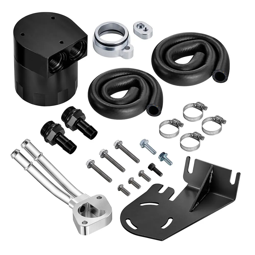 Mishimoto 11-16 Ford 6.7L Powerstroke Baffled Oil Catch Can Kit