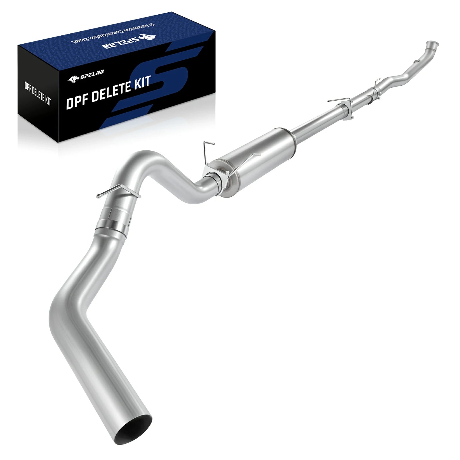 4'' Tb-Back w/Muffler for 2010-2012 Dodge Ram 6.7 Cummins 2500 3500