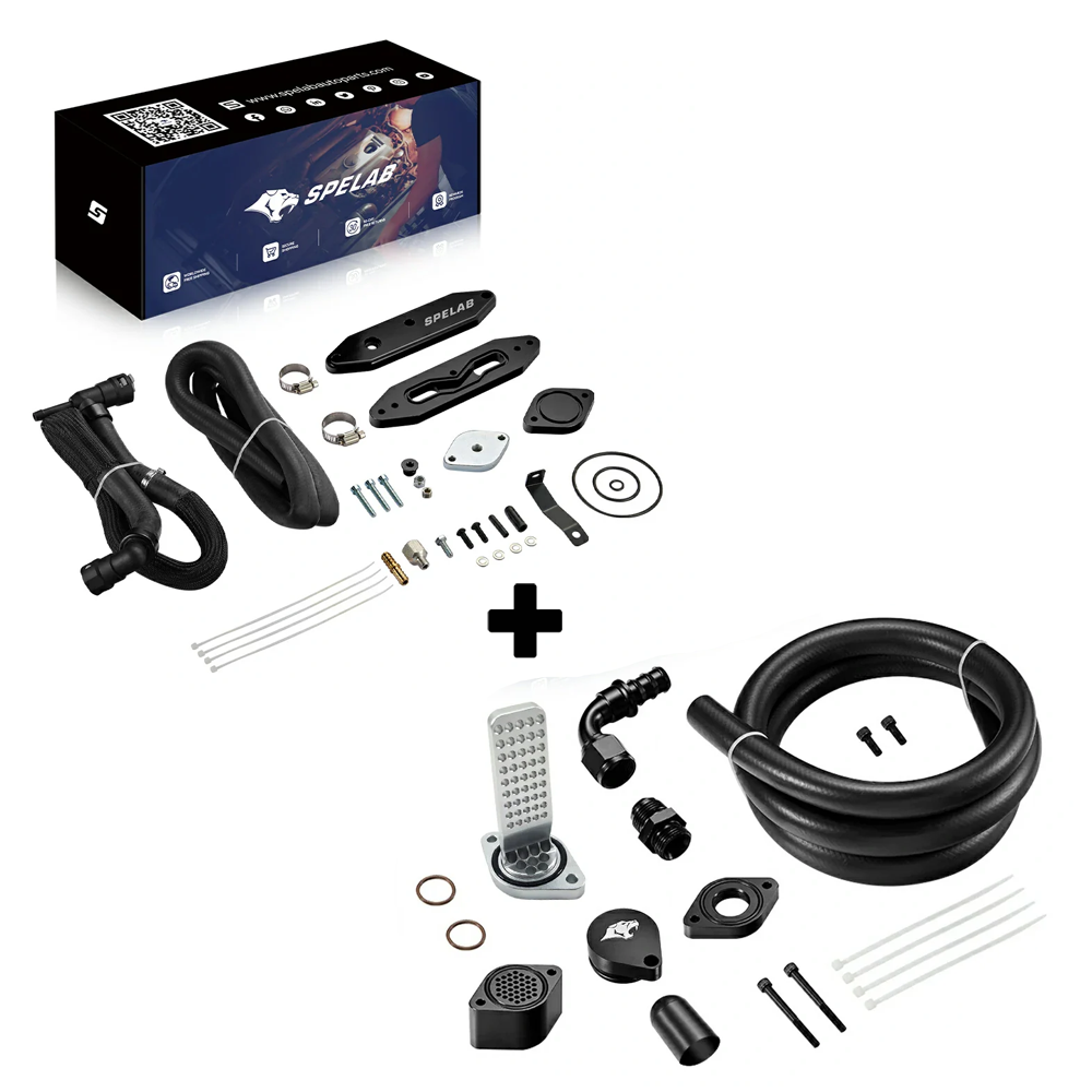 EGR Delete Kit For 2015-2016 6.7L Powerstroke Diesel Ford F250 F350 F450 F550 w/Coolant Bypass | SPELAB-14