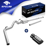 4‘’ Downpipe-Back Cab&Chassis 2011-2019 Ford 6.7 Powerstroke DPF Delete Race Pipe | SPELAB