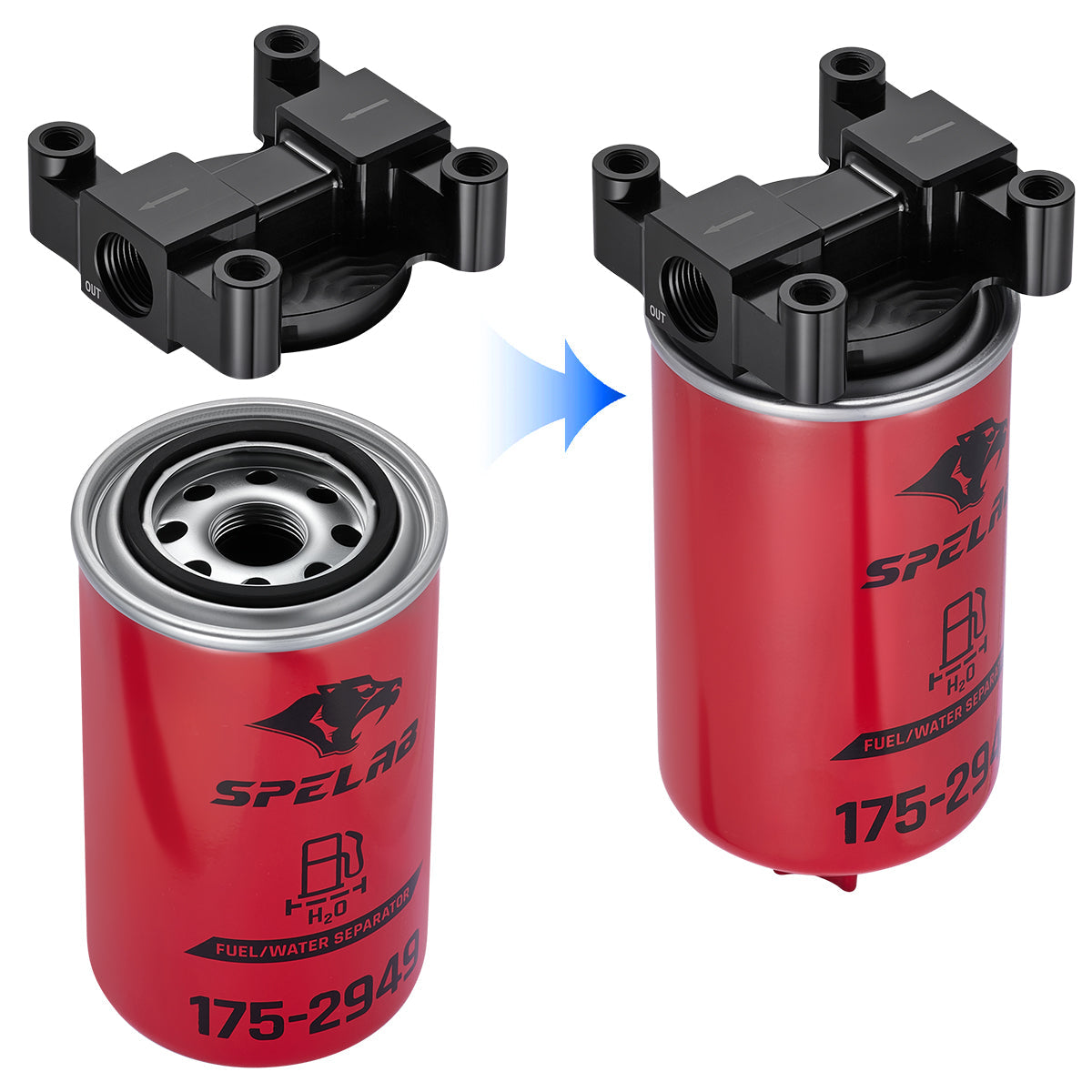 Lower Fuel Filter Upgrade Kit for 2011-2016 Ford 6.7L Powerstroke | SPELAB