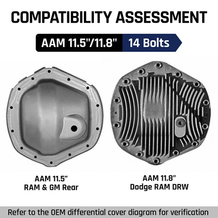 Differential Cover For AAM 11.5"/11.8″ 14 Bolts Rear Axle | SPELAB-8569