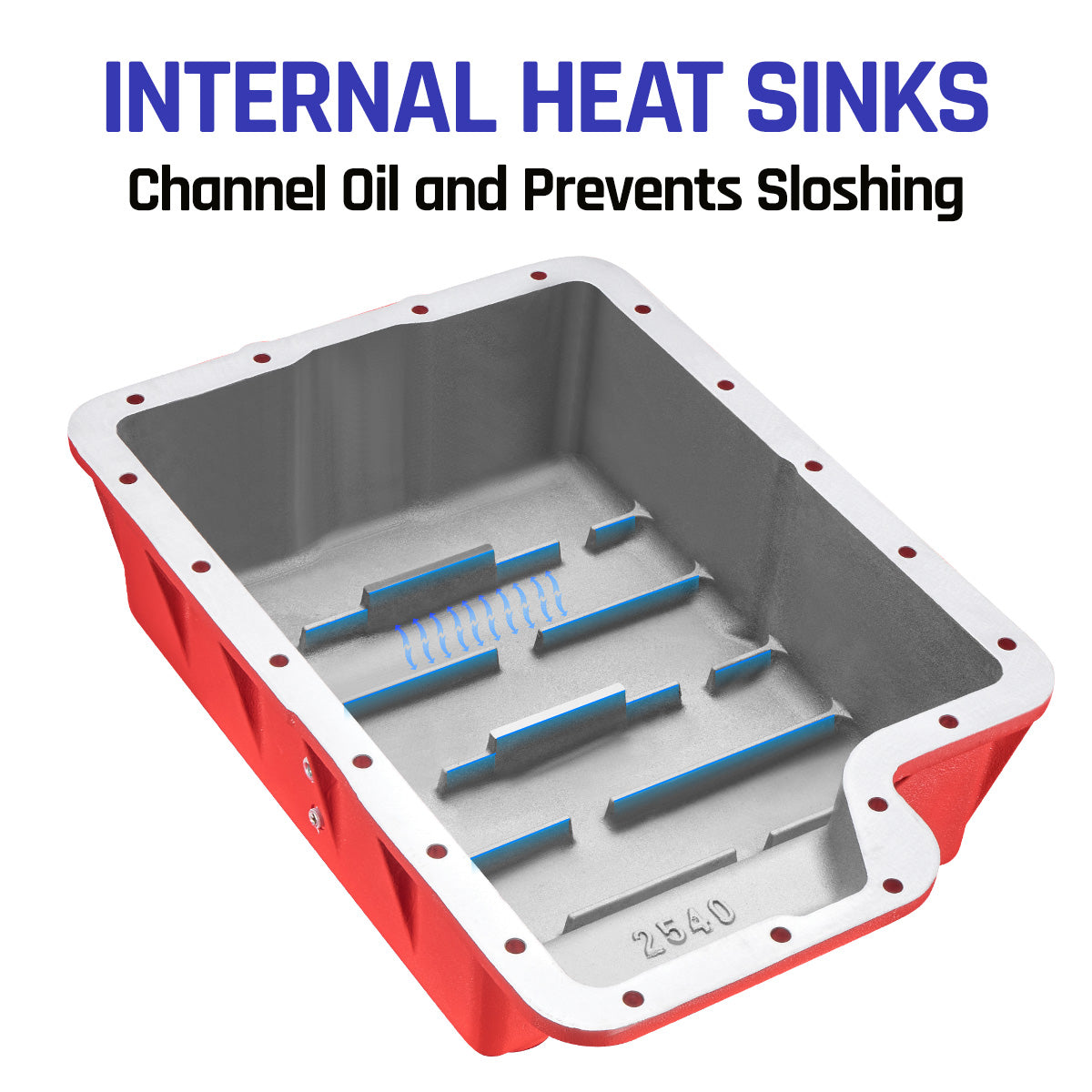 5R110 Transmission Pan for 2003-2010 Ford F250 F350 F450 6.0L / 6.4L Powerstroke Super Duty | SPELAB