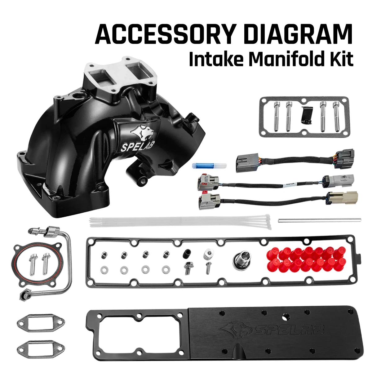 Intake Horn/Manifold Grid Heater for 2007-2024 Dodge Ram 2500/3500/4500/5500 6.7 Diesel | SPELAB