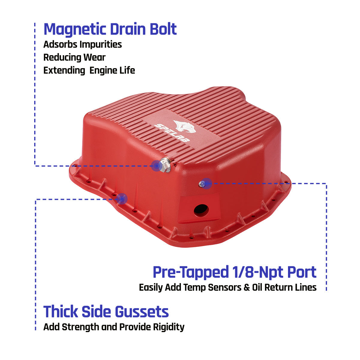 Oil Pan for 2011–2016 LML Chevrolet/GMC 2500HD 3500HD 6.6L Duramax | SPELAB