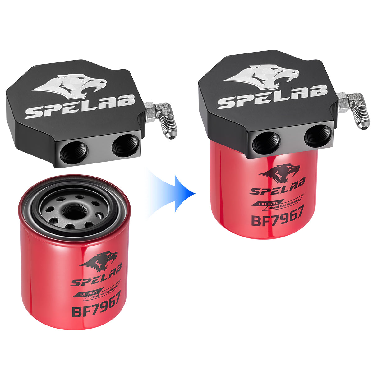 Upper Fuel Filter Upgrade Kit for 2011-2025 Ford 6.7L Powerstroke | SPELAB