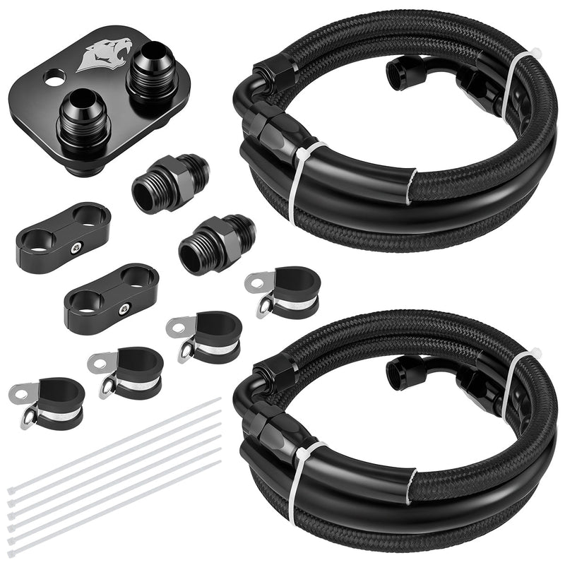 Transmission line kit for 2011-2016 Ford F250 and F350 6.7L Powerstroke 6R140 transmission
