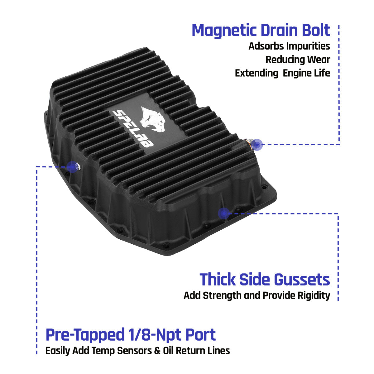Oil Pan for 2011–2025 Ford F250 F350 F450 6.7L Powerstroke Diesel | SPELAB