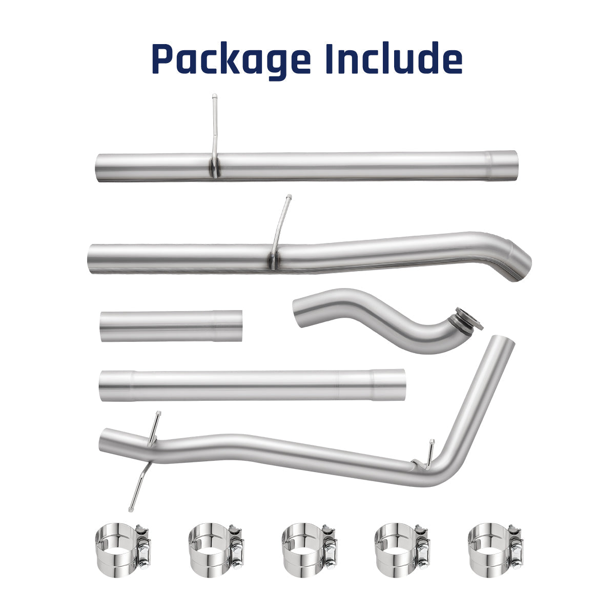 3" Turbo-Back without Muffler for 2016-2019 LWN 2.8L Duramax