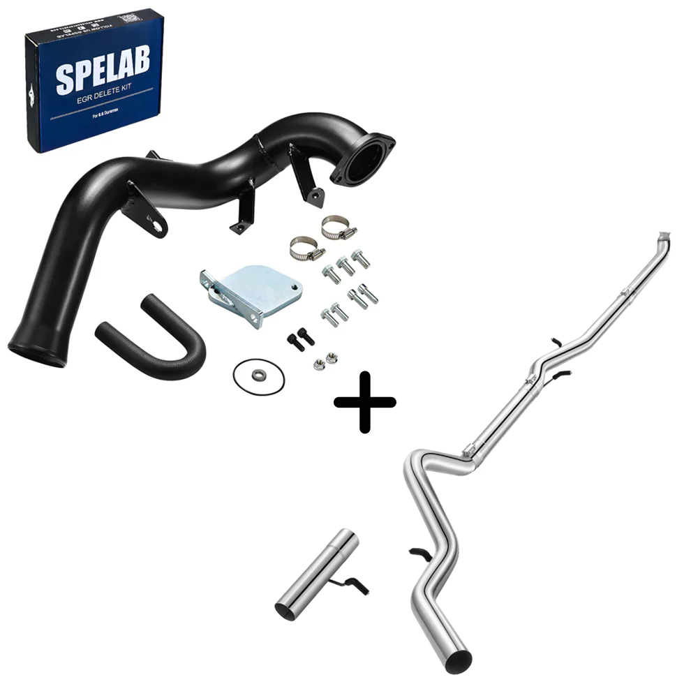 2007.5-2010 6.6L Duramax LMM EGR Delete Kit High Flow Intake Elbow Pipe Tube | SPELAB-25