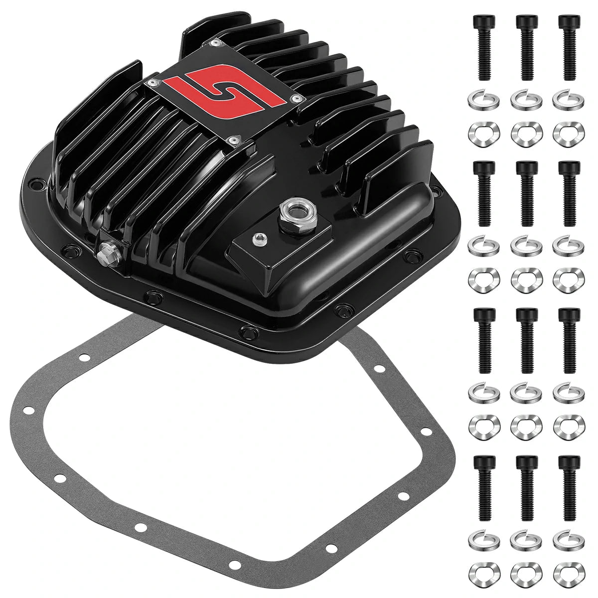 Differential Cover For Ford 9.75″  12 Bolts Rear Axle Cast/Billet Aluminum| SPELAB-11