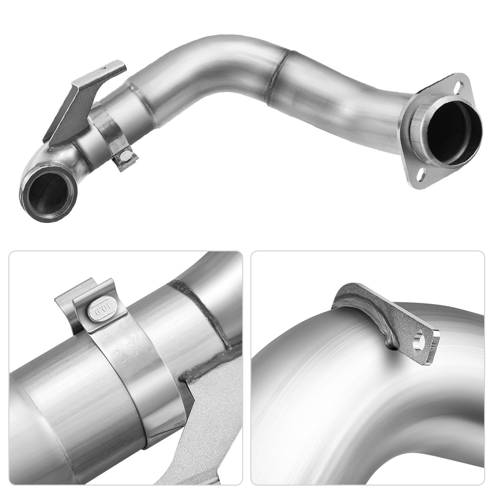 4" Turbo Downpipe Exhaust For 2015-2019 Ford 6.7L Powerstroke F250 F350 F450 F550 | SPELAB-2