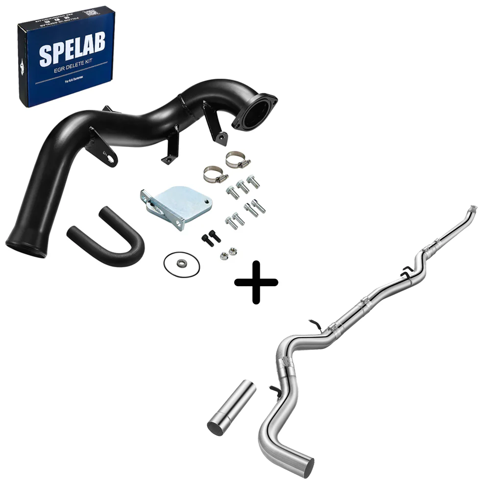 2007.5-2010 6.6L Duramax LMM EGR Delete Kit High Flow Intake Elbow Pipe Tube | SPELAB-26