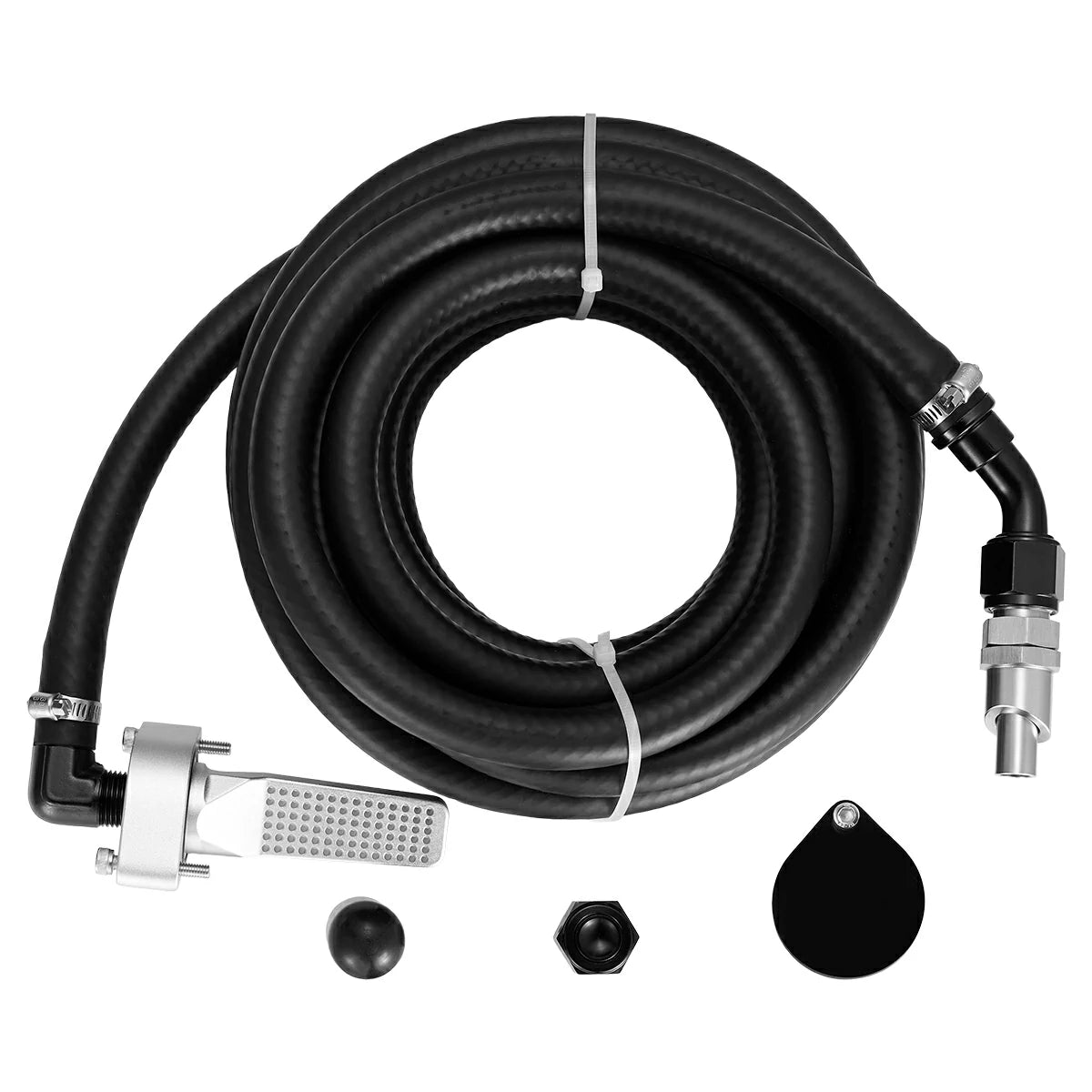 Gen-2 CCV Reroute Kit for 2011+ Ford 6.7 Powerstroke Rear-Exit & Filtered & Odor-Free