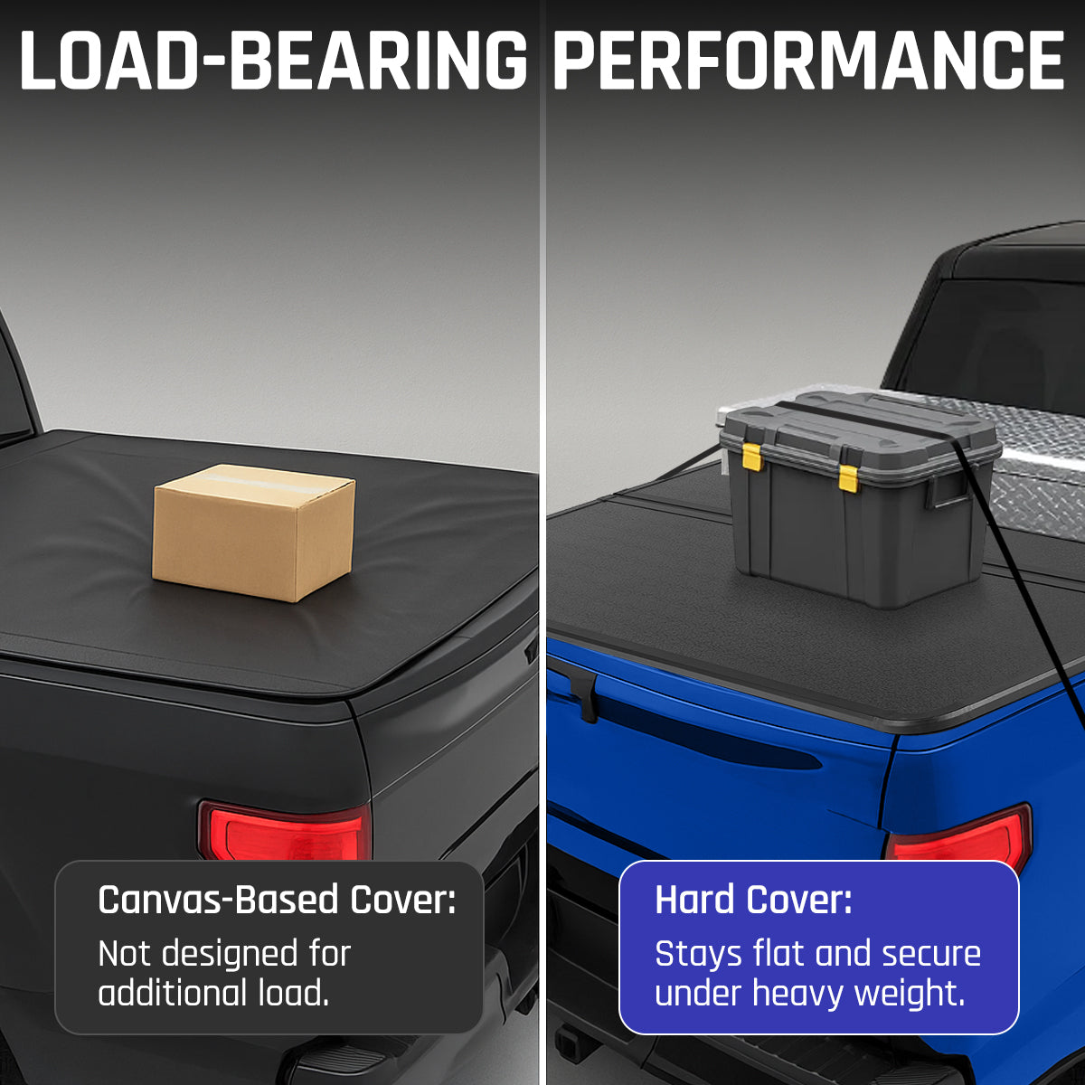 Hard Folding Tonneau Cover 6.8 ft for 1999–2025 Ford F250 F350 Super Duty | SPELAB