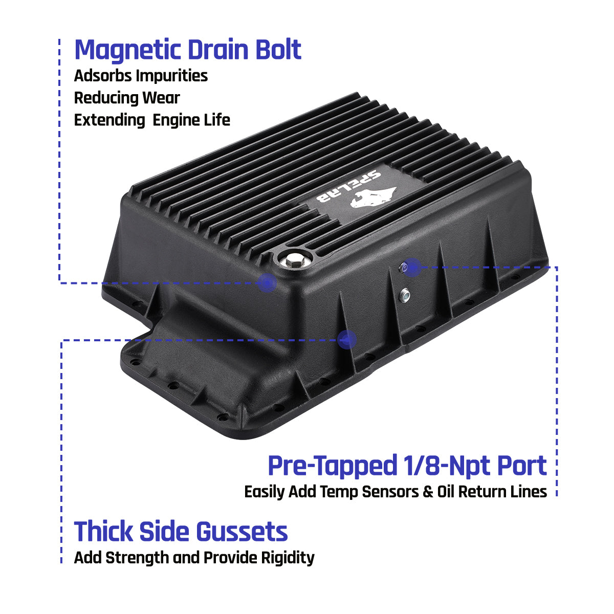 Transmission Pan for 2003–2010 Ford F250 F350 F450 6.0L / 6.4L Powerstroke Super Duty