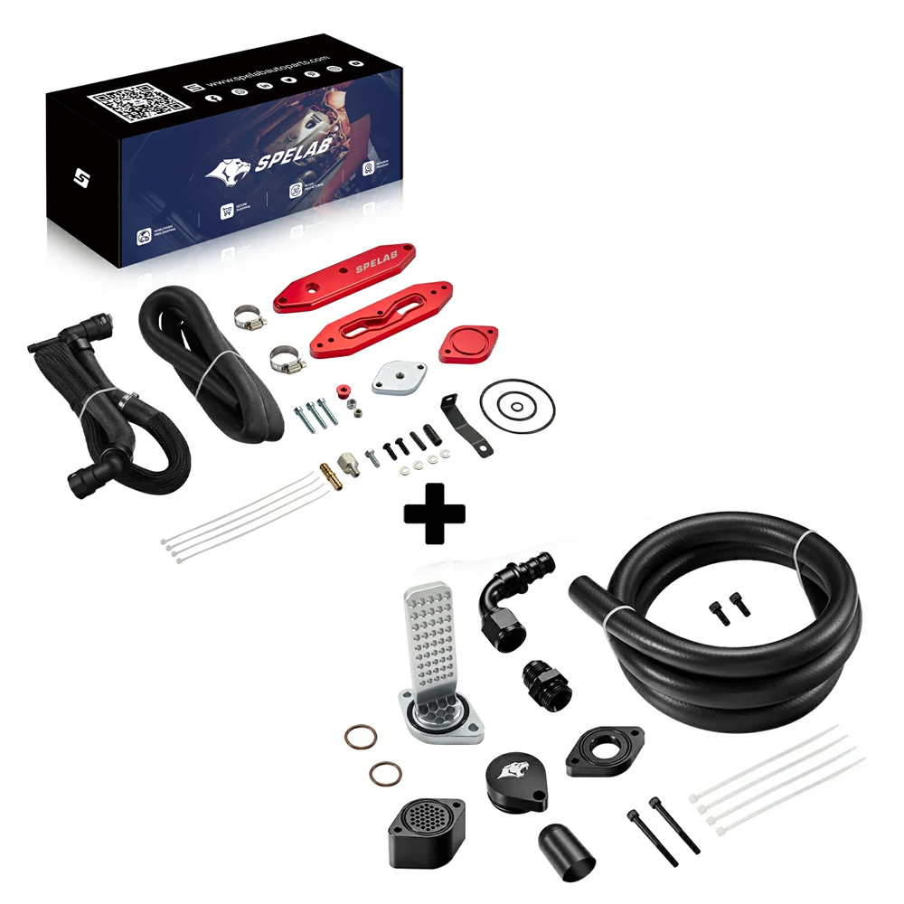 EGR Delete Kit For 2015-2016 6.7L Powerstroke Diesel Ford F250 F350 F450 F550 w/Coolant Bypass | SPELAB-17