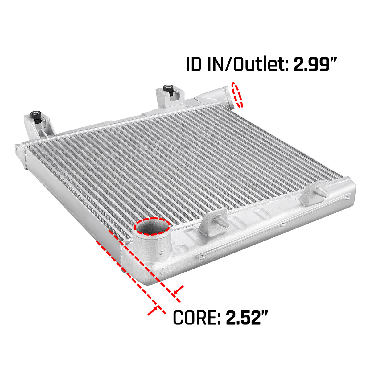 Intercooler Bar and Plate - 2008-2010 Ford 6.4L Powerstroke F250 F350 F450 F550 | SPELAB