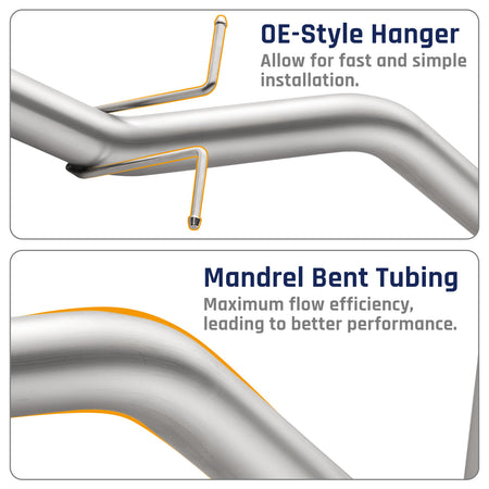 3" Turbo-Back without Muffler for 2016-2019 LWN 2.8L Duramax