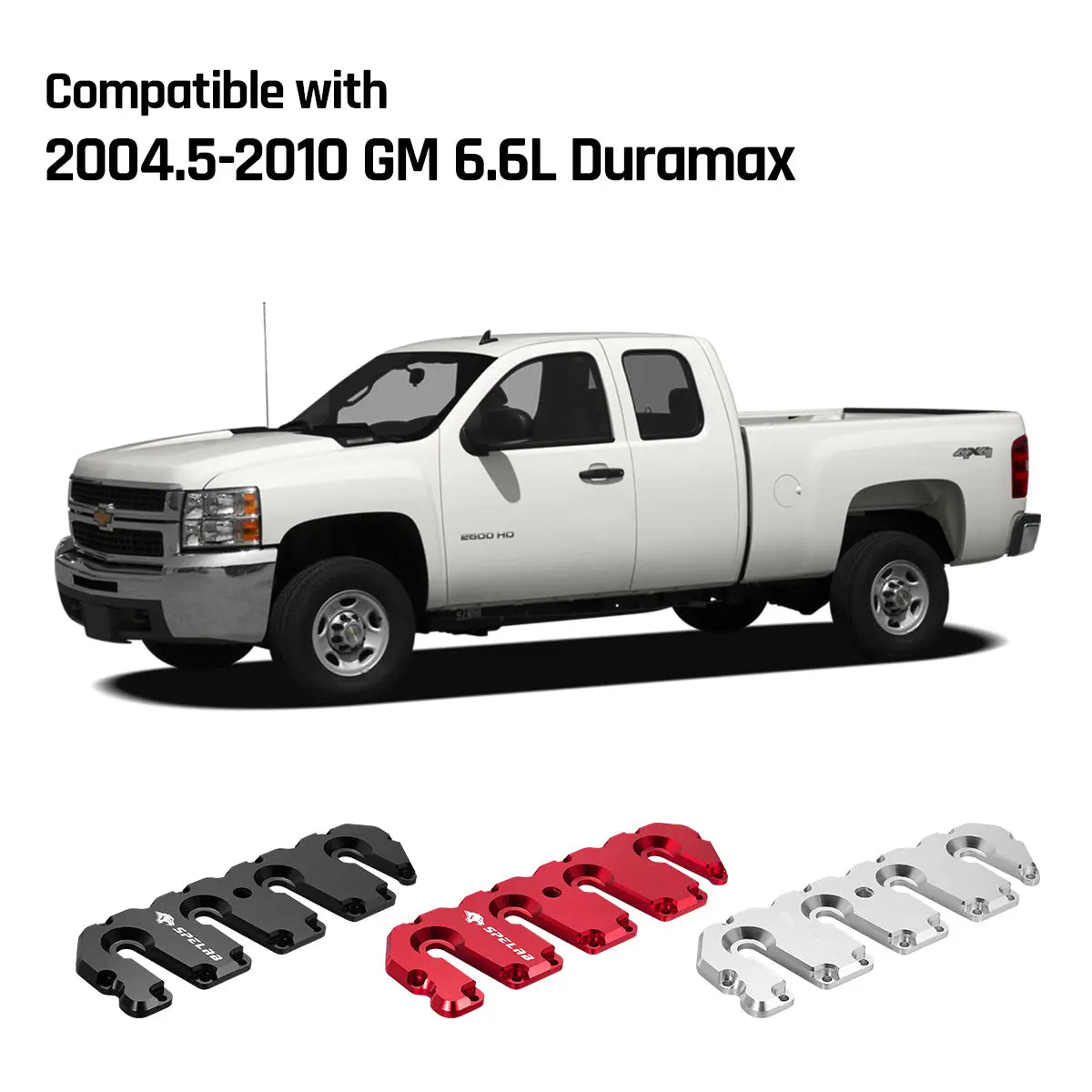 Billet Aluminum Valve Cover for 2004.5–2010 GM 6.6L Duramax | SPELAB